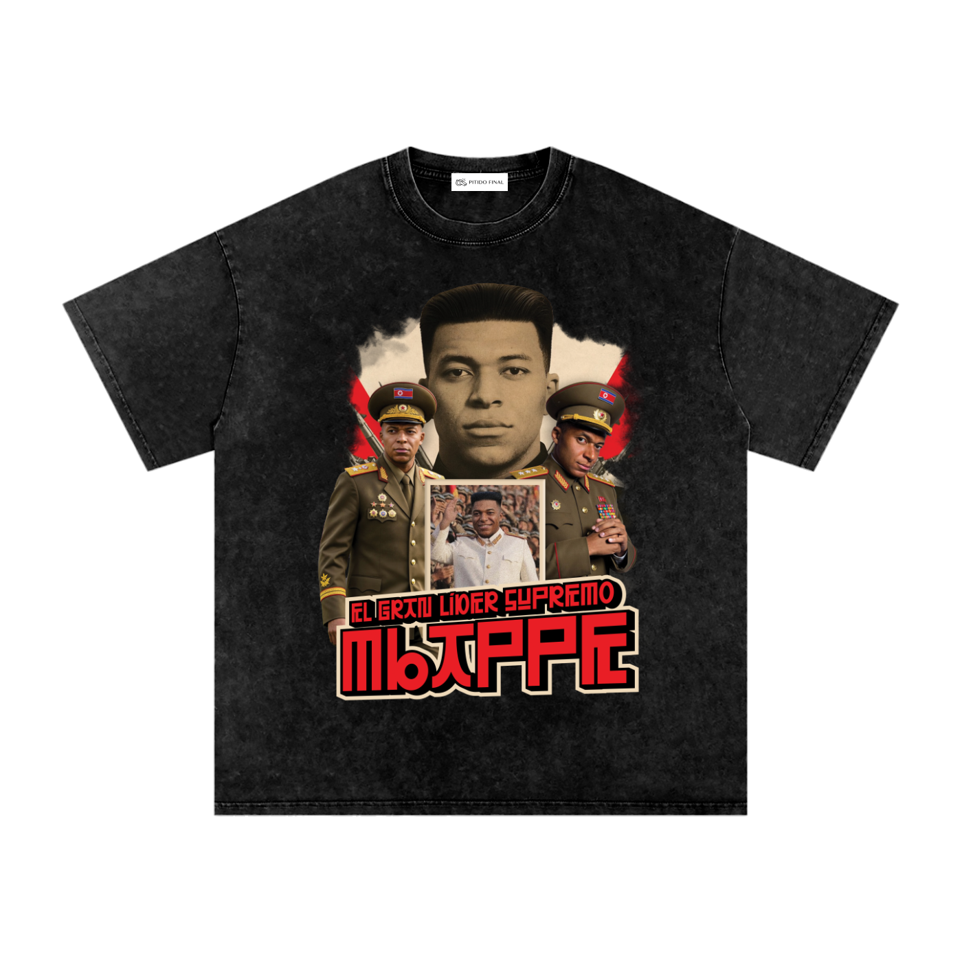 Mbappé Dictador (Especial) - Camiseta Washed