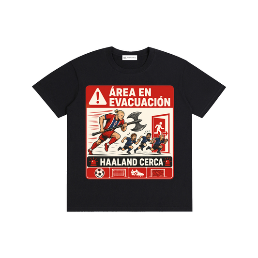 Haaland - Área en Evacuación - Camiseta