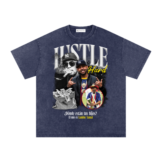 Hustle Hard (Especial) - Camiseta Washed