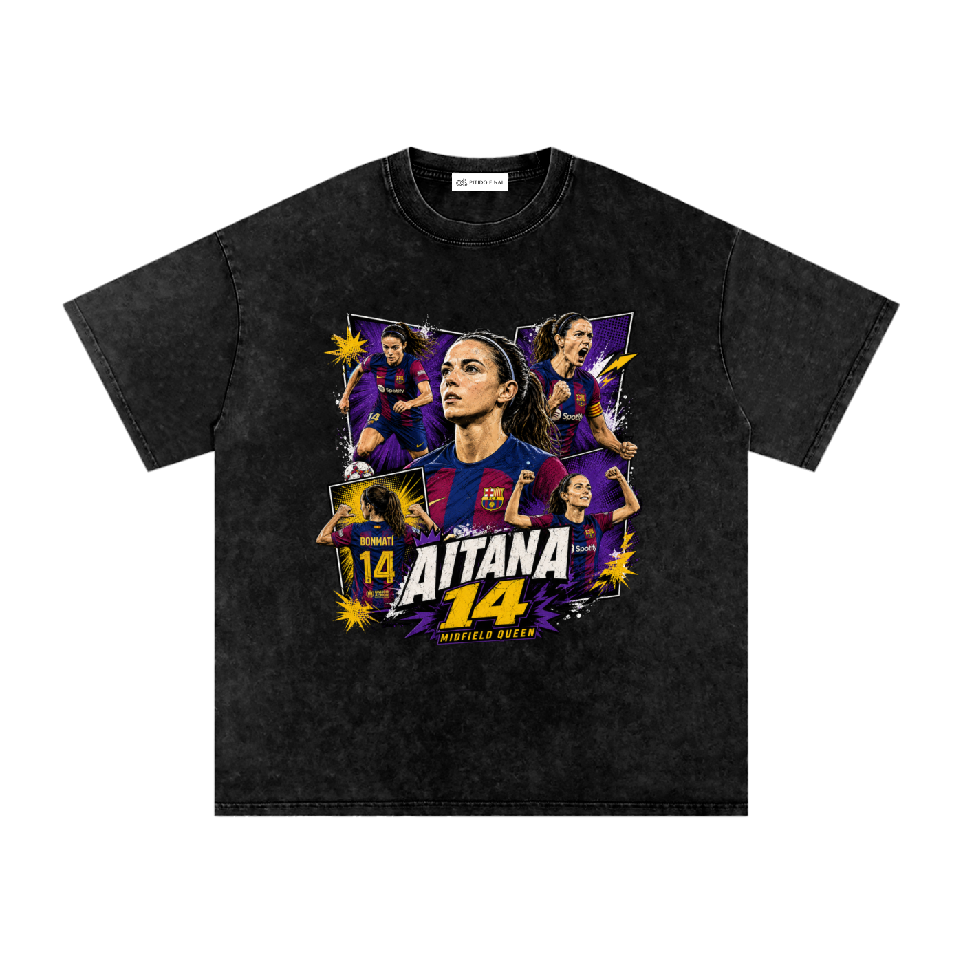 Aitana - Barça Comic Version - Camiseta Washed