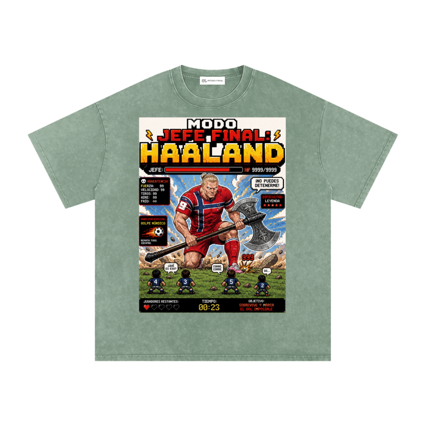 Haaland - Jefe Final - Camiseta Washed
