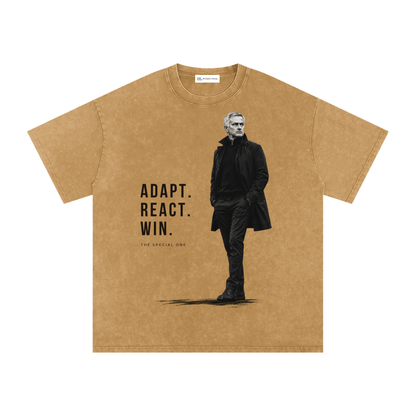 Mourinho - Adapt, React, Win - Camiseta Washed