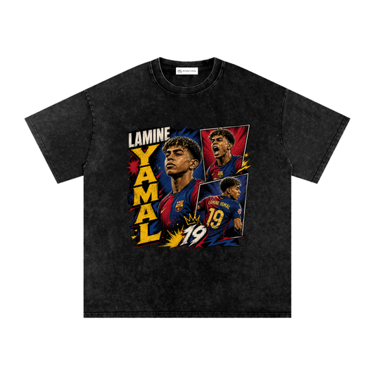 Lamine Yamal - Barça Comic Version - Camiseta Washed