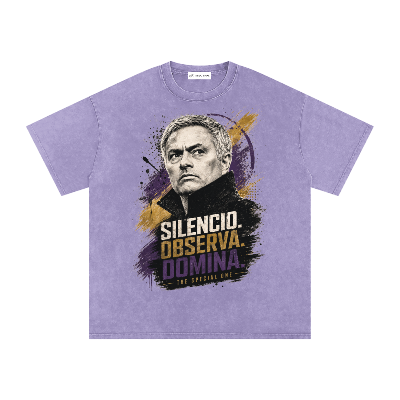 Mourinho - Silencio, Observa, Domina - Camiseta Washed