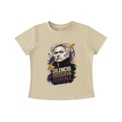Mourinho - Silencio, Observa, Domina - Camiseta Mujer
