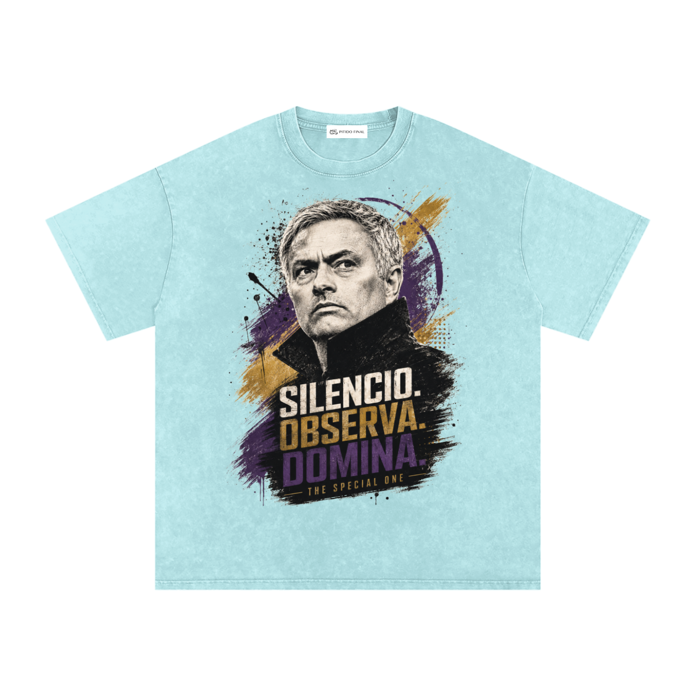 Mourinho - Silencio, Observa, Domina - Camiseta Washed
