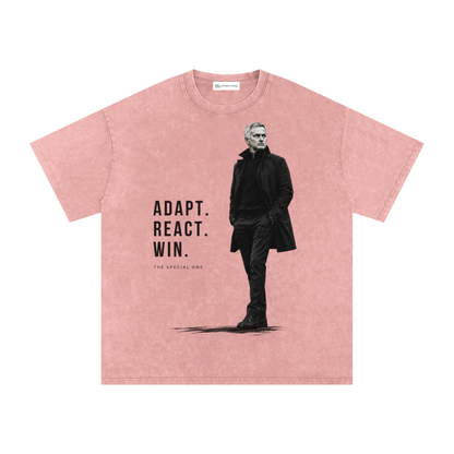 Mourinho - Adapt, React, Win - Camiseta Washed