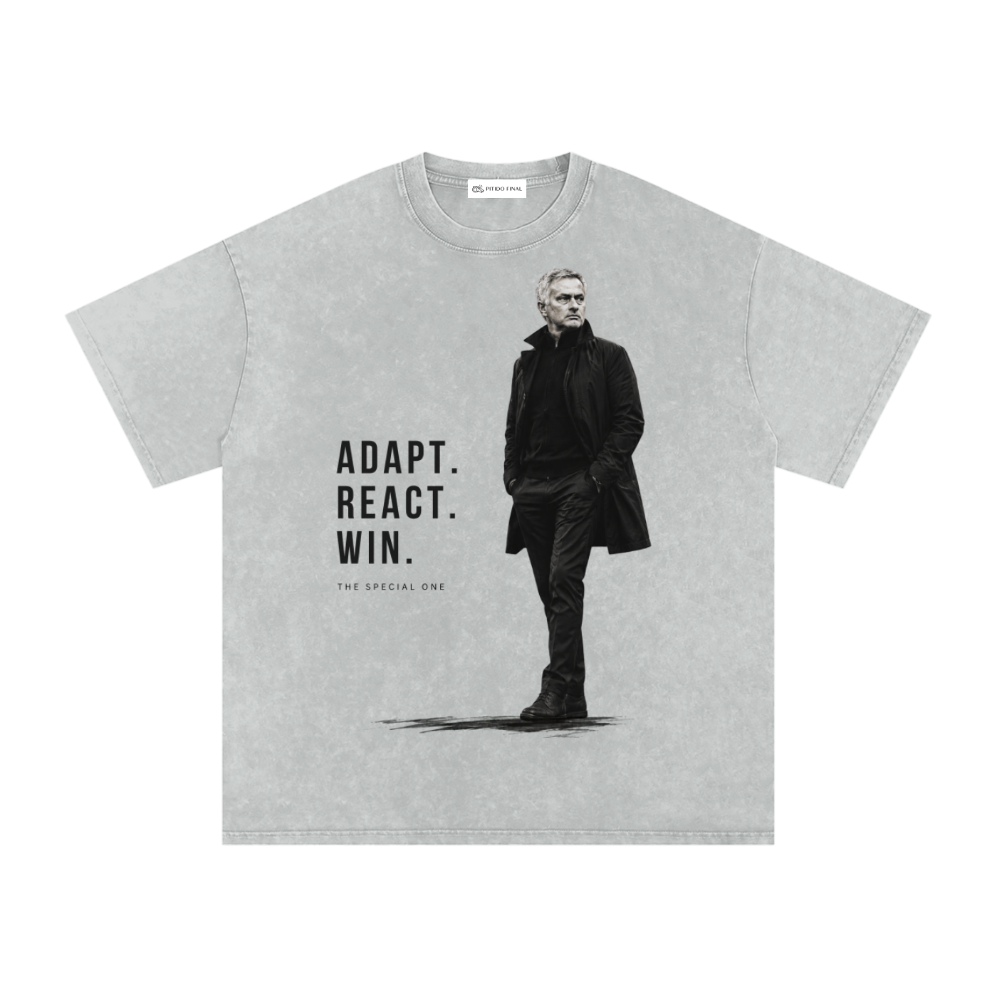 Mourinho - Adapt, React, Win - Camiseta Washed