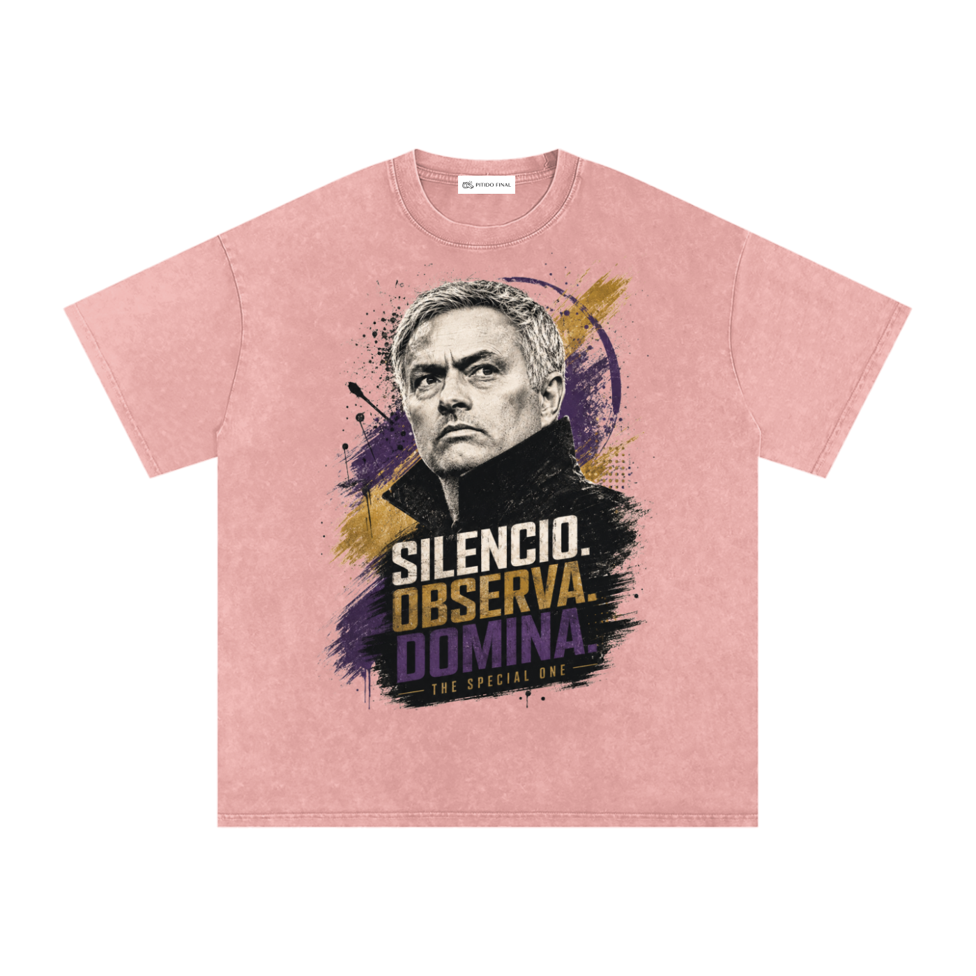 Mourinho - Silencio, Observa, Domina - Camiseta Washed
