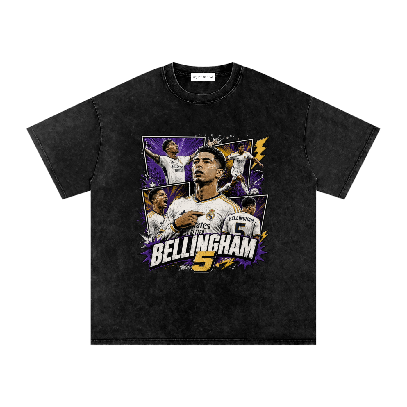 Bellingham - Real Madrid Comic Version - Camiseta Washed