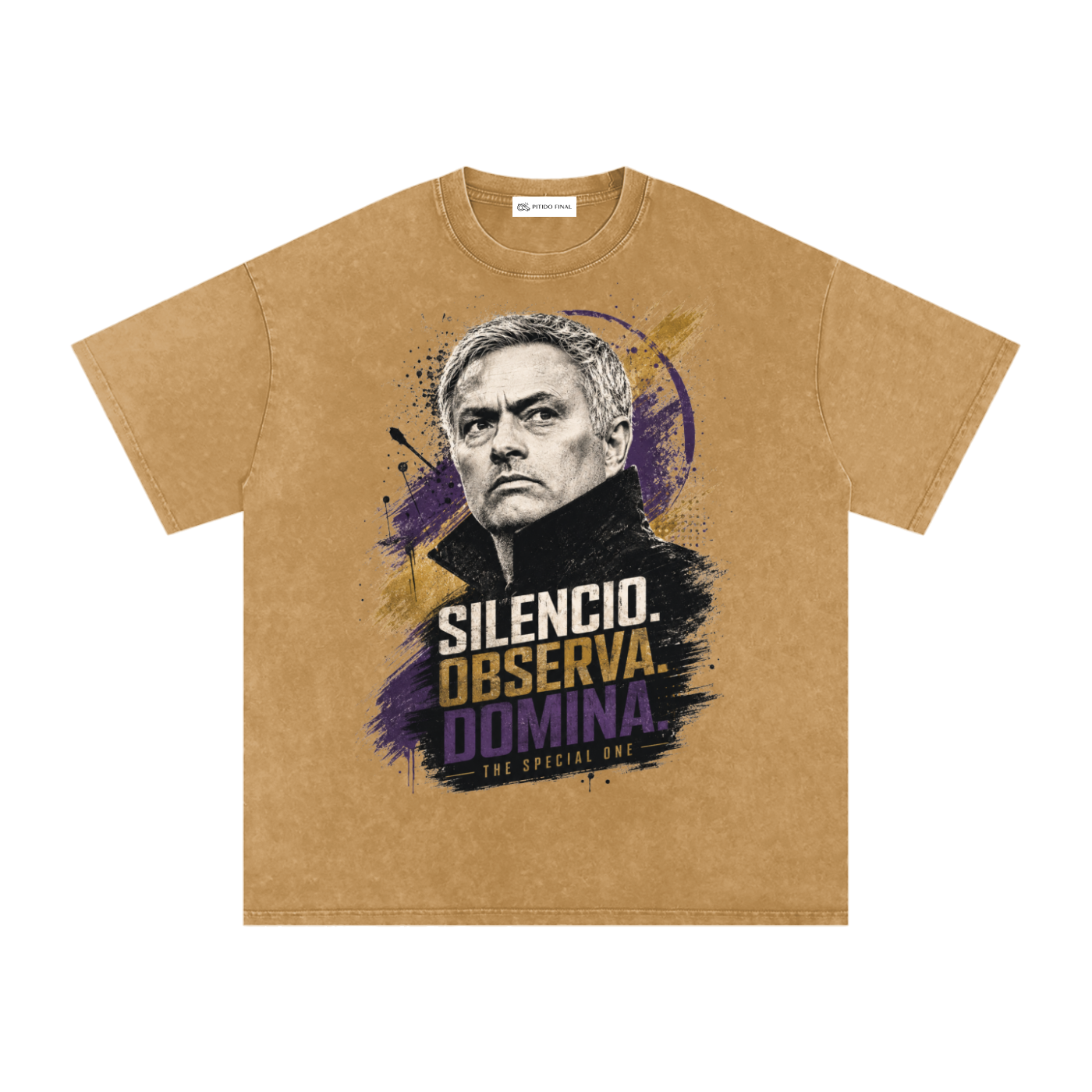 Mourinho - Silencio, Observa, Domina - Camiseta Washed