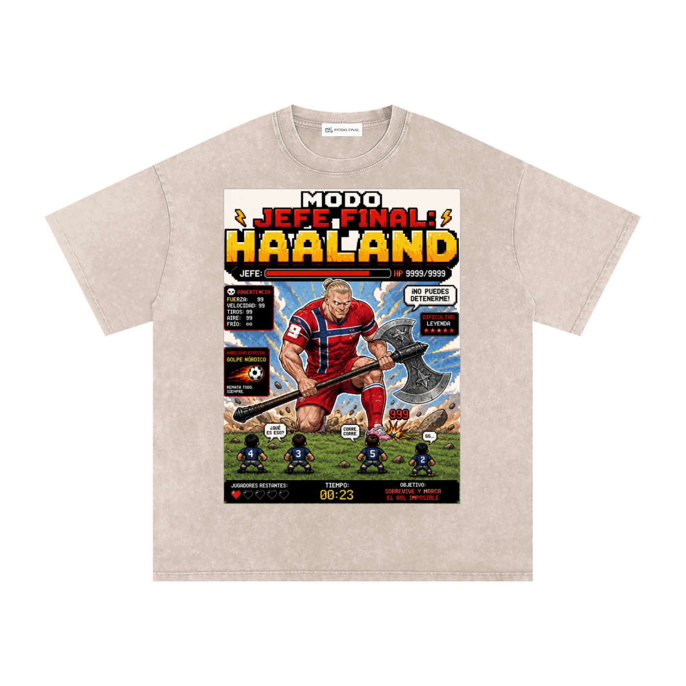 Haaland - Jefe Final - Camiseta Washed