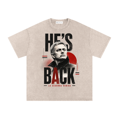 Mourinho - He's Back - Washed T-shirt