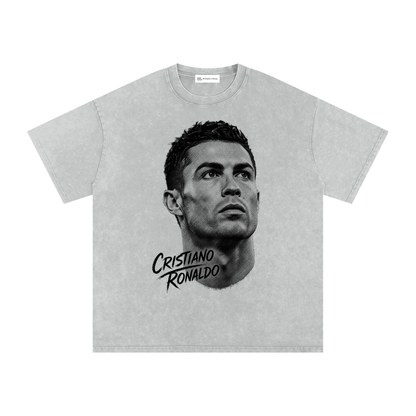 Cristiano - A una tinta - Camiseta Washed
