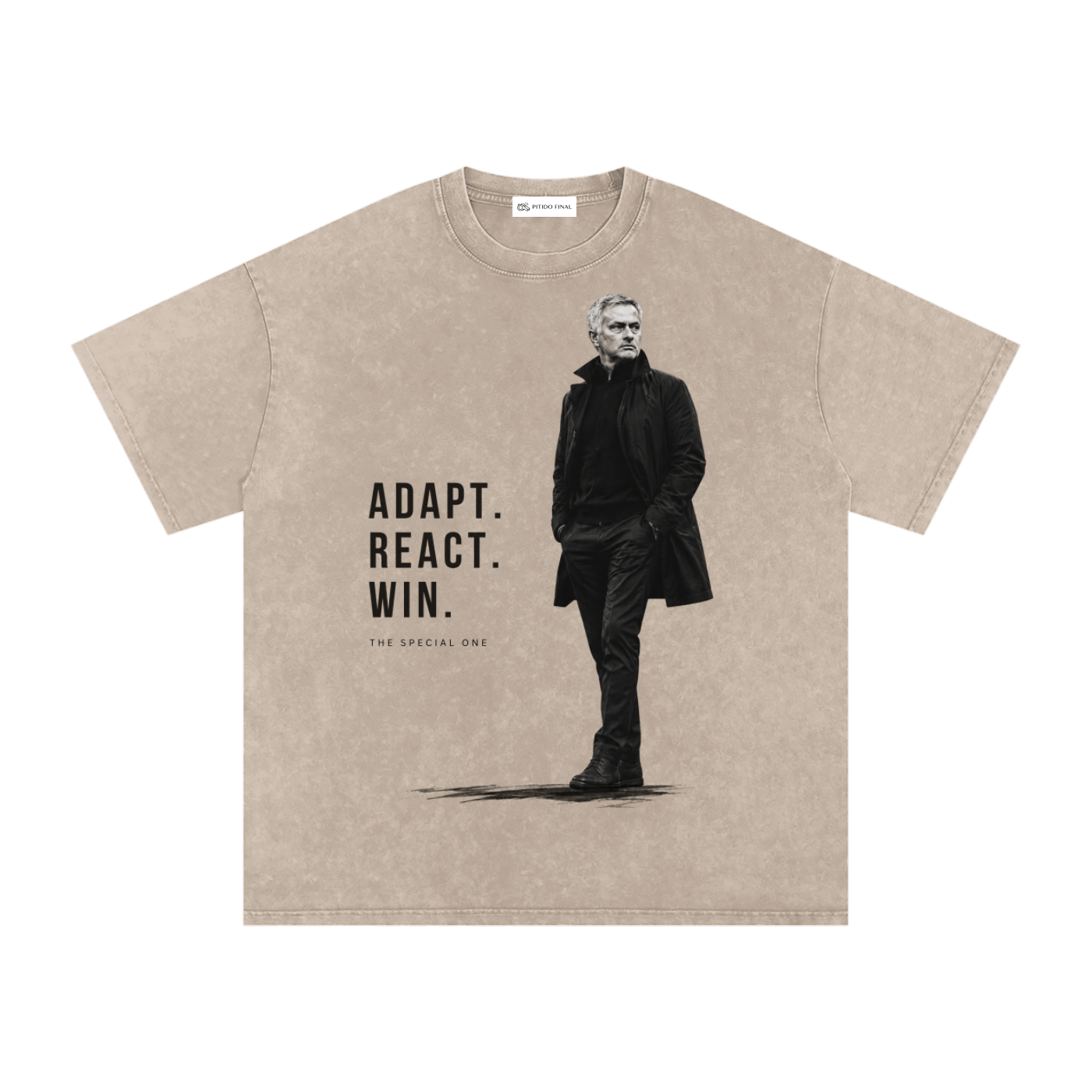 Mourinho - Adapt, React, Win - Camiseta Washed