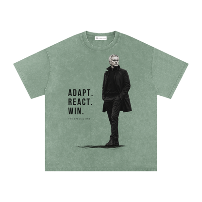 Mourinho - Adapt, React, Win - Camiseta Washed