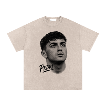Pedri - A una tinta - Camiseta Washed