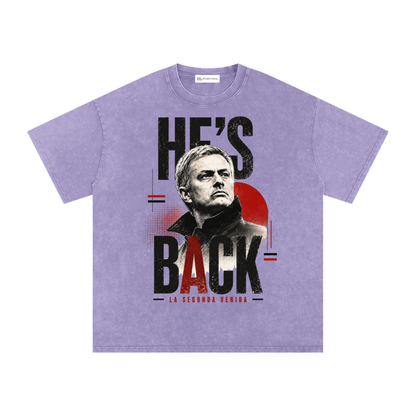 Mourinho - He's Back - Washed T-shirt