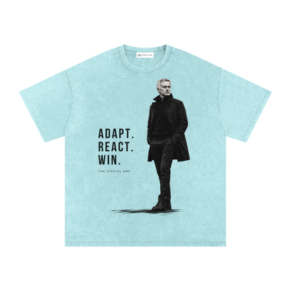Mourinho - Adapt, React, Win - Camiseta Washed