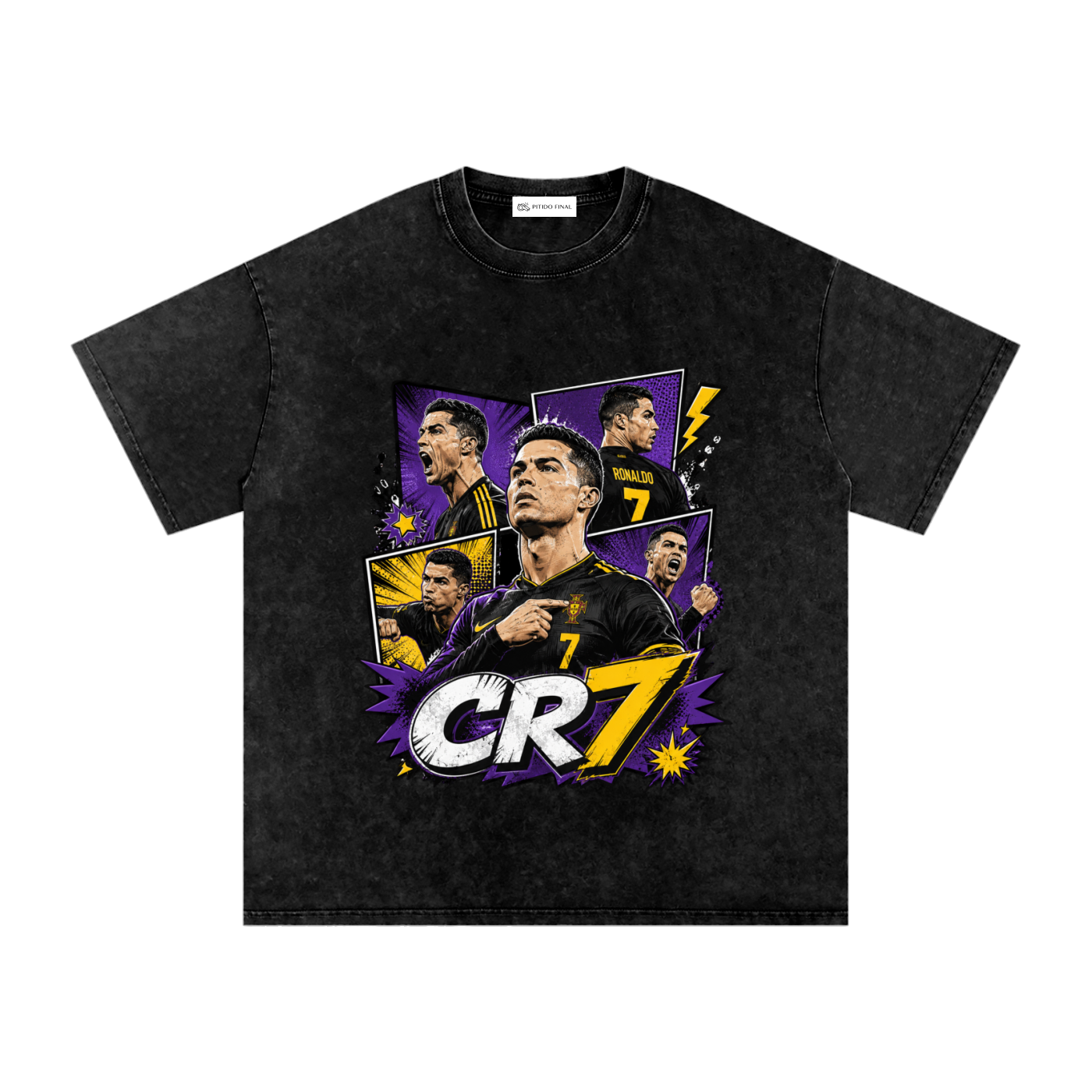 Cristiano - CR7 Comic Version - Camiseta Washed