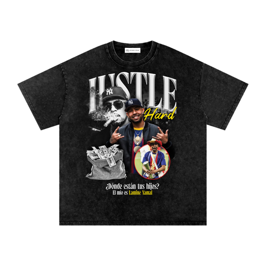 Hustle Hard (Especial) - Camiseta Washed