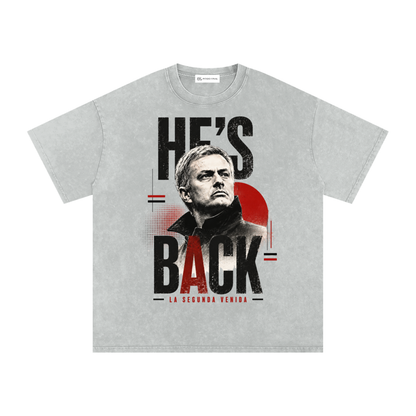 Mourinho - He's Back - Washed T-shirt