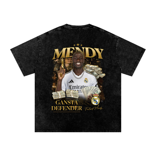 Gansta Defender Mendy (Especial) - Camiseta Washed (ESPALDA)