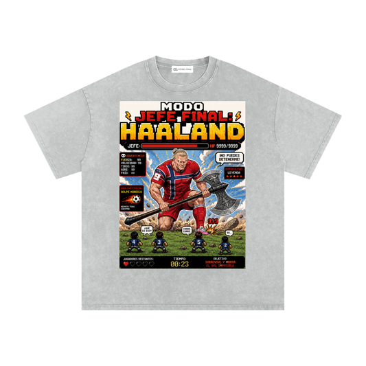 Haaland - Jefe Final - Camiseta Washed