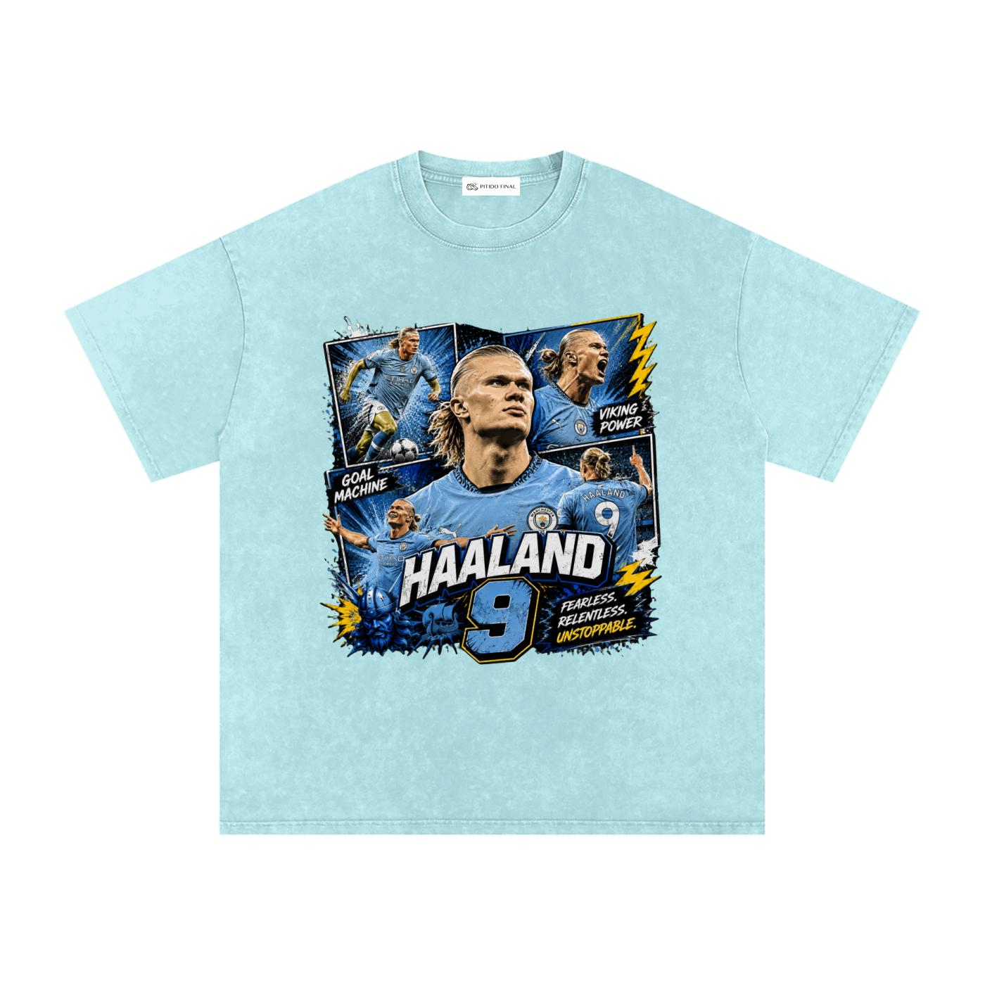 Haaland - City Comic Version - Camiseta Washed