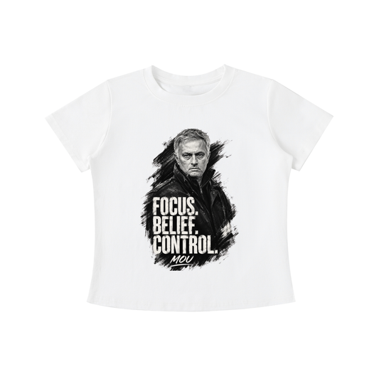 Mourinho - Focus, Belif, Control - Camiseta Mujer