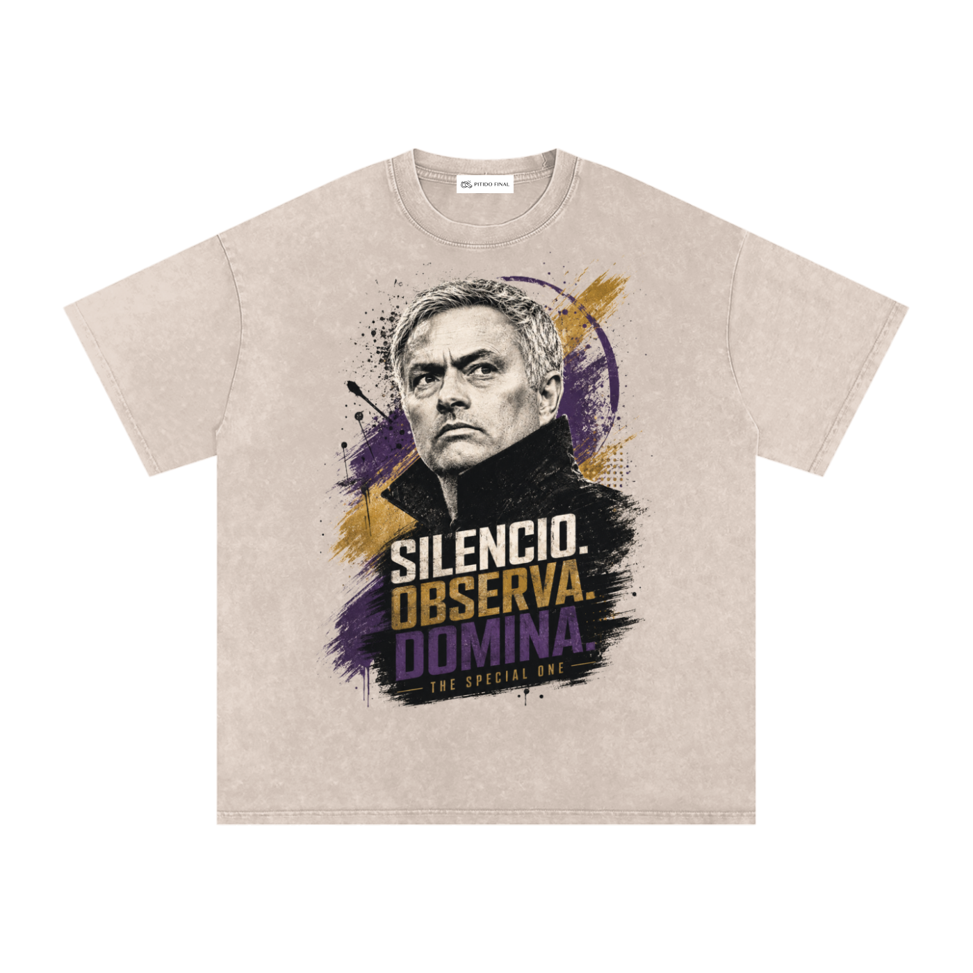 Mourinho - Silencio, Observa, Domina - Camiseta Washed